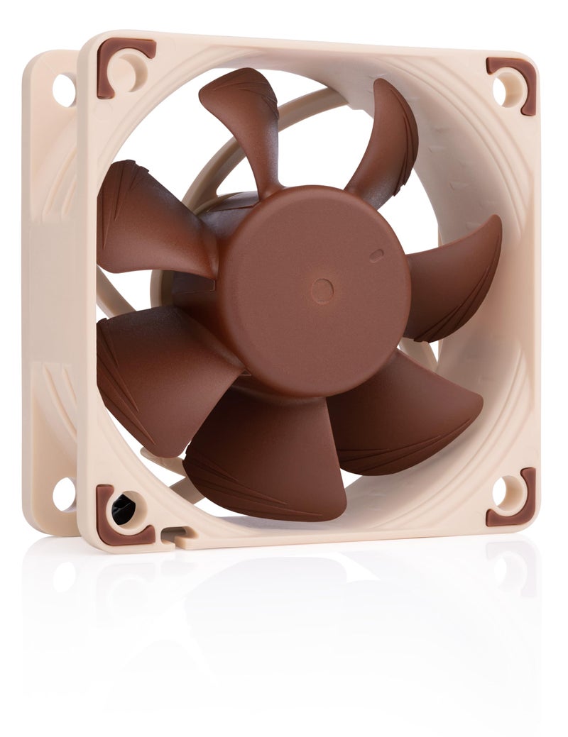 Noctua NF-A6x25 5V PWM, Premium Quiet Fan, 4-Pin, 5V Version (60mm, Brown) - Image 1